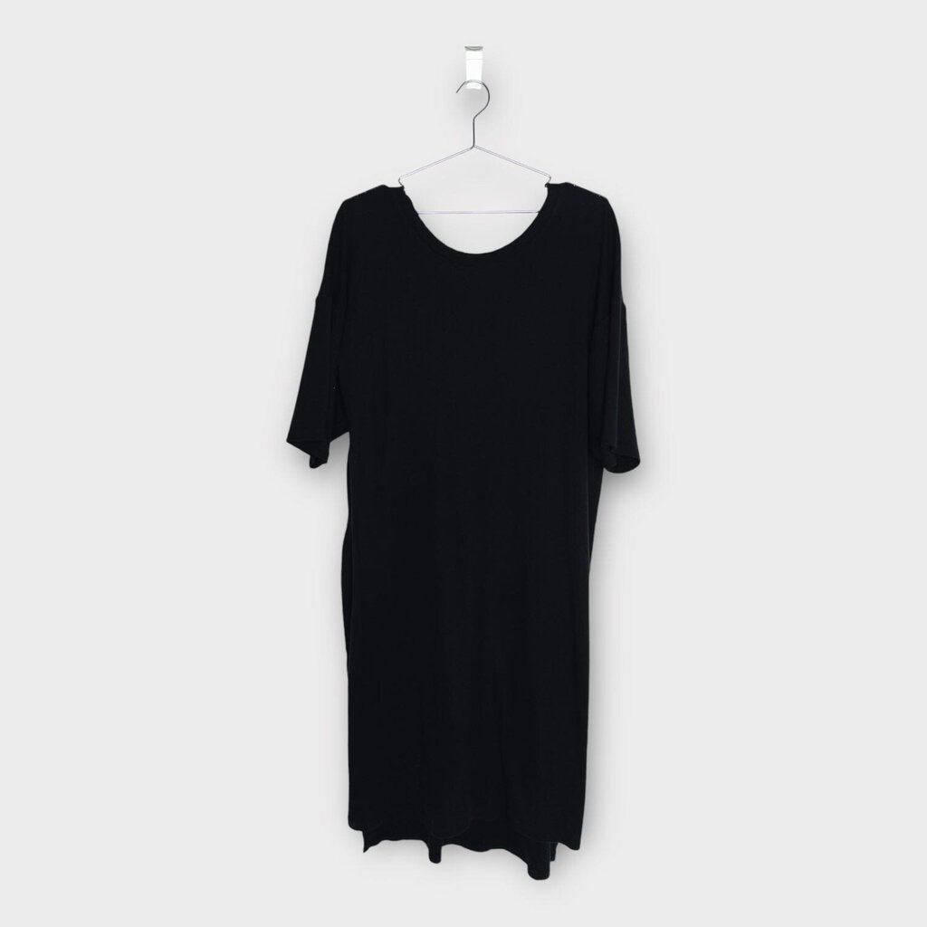 Black Cotton T Shirt Dress