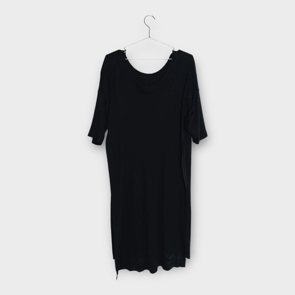 Black Cotton T Shirt Dress