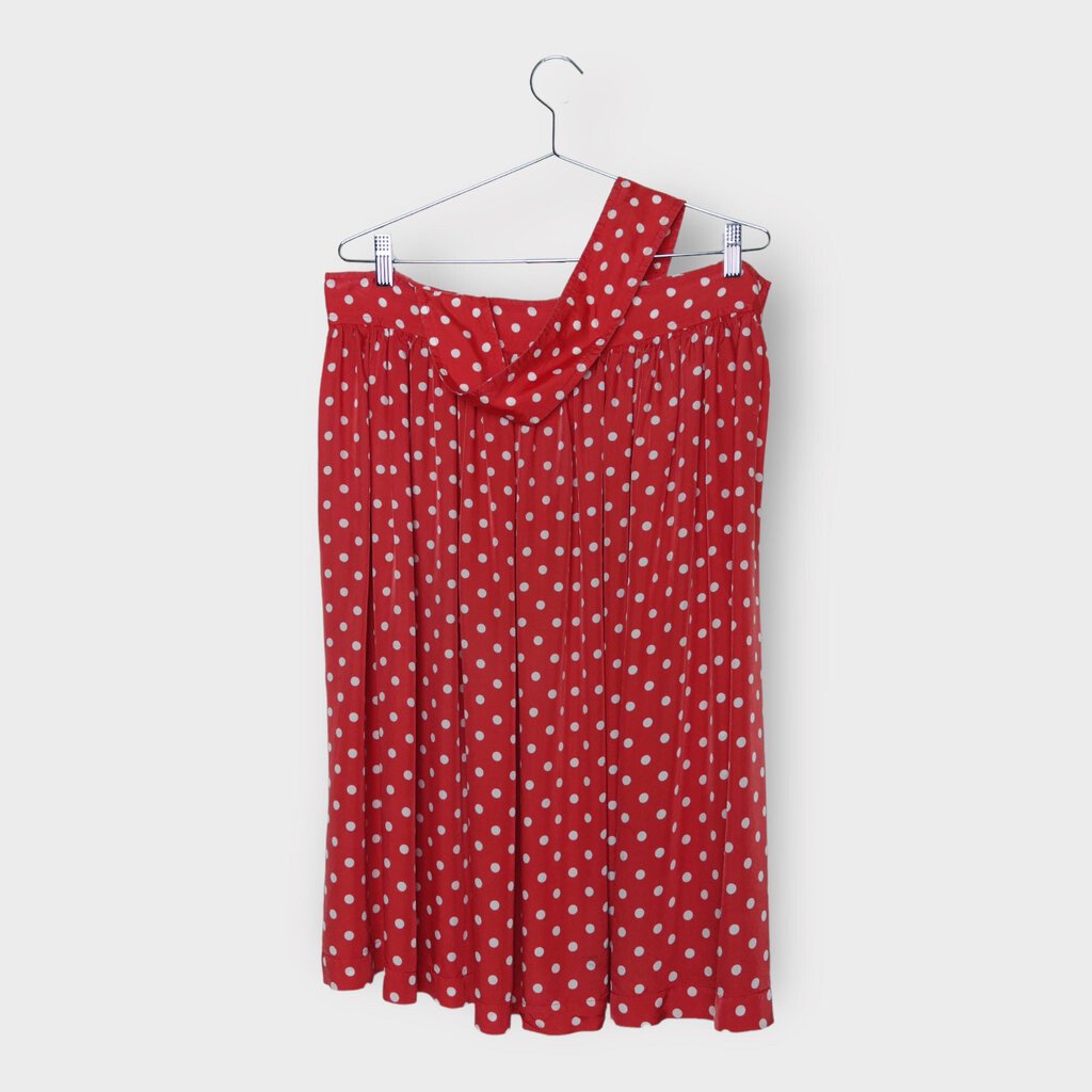 Comme Des Garcons Red White Polka Dot Skirt