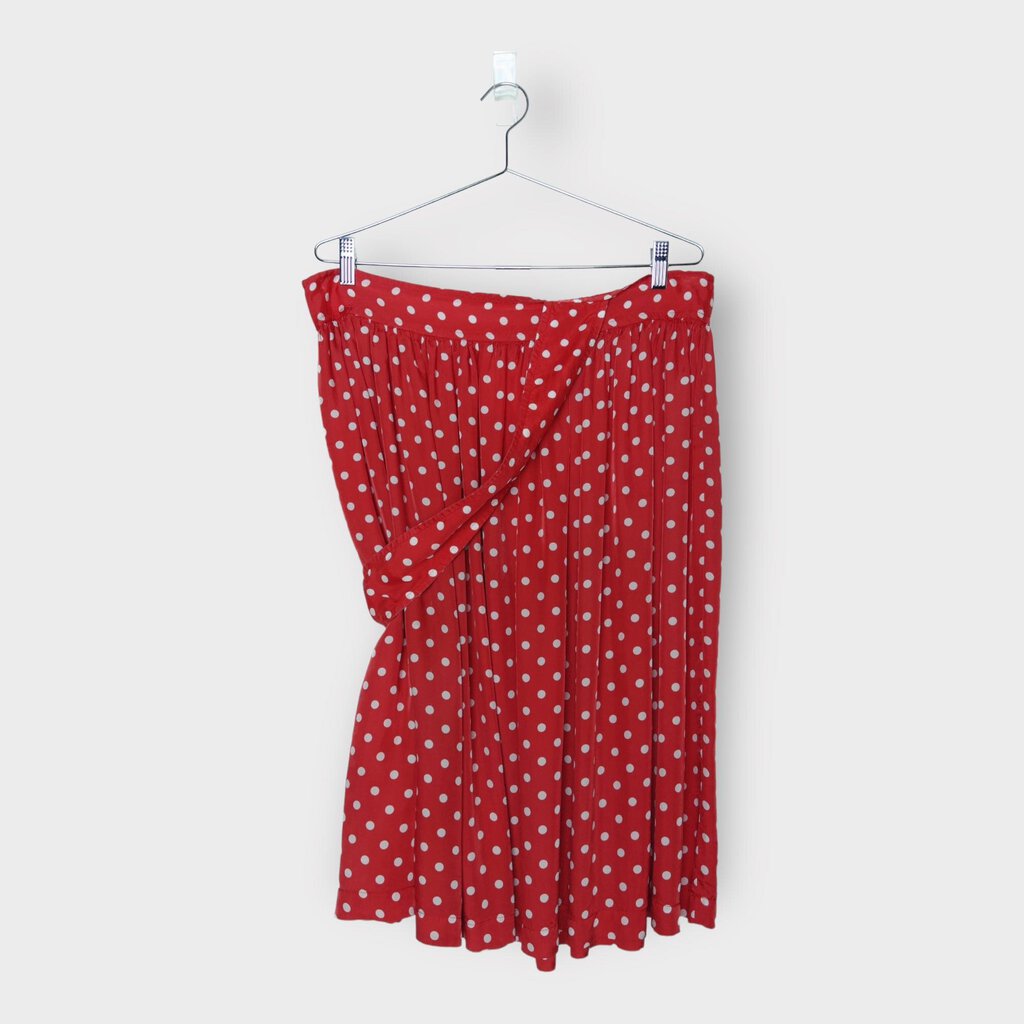 Comme Des Garcons Red White Polka Dot Skirt