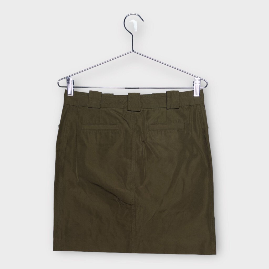 Proenza Schouler Khaki Nylon Button Up Skirt