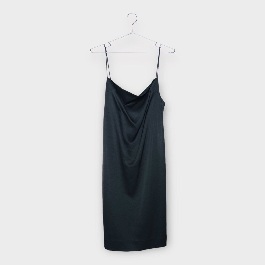 Black Square Neck Shift Midi