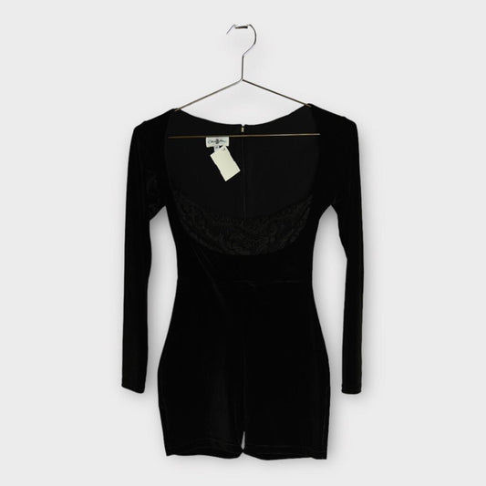 Olivia Rowan Black Velvet Jumpsuit