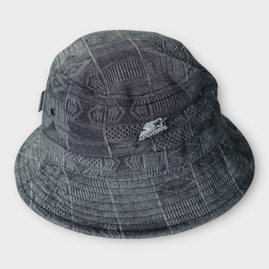 Starter Black Grey Apache Bucket Hat