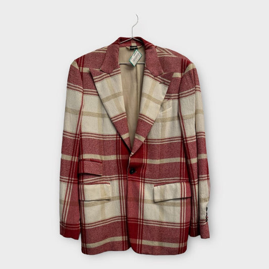 Vivienne Westwood Man Red & Cream Tartan Blazer