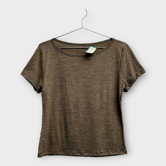 All Is A Gentle Spring Grey Merino Wool Baby Tee