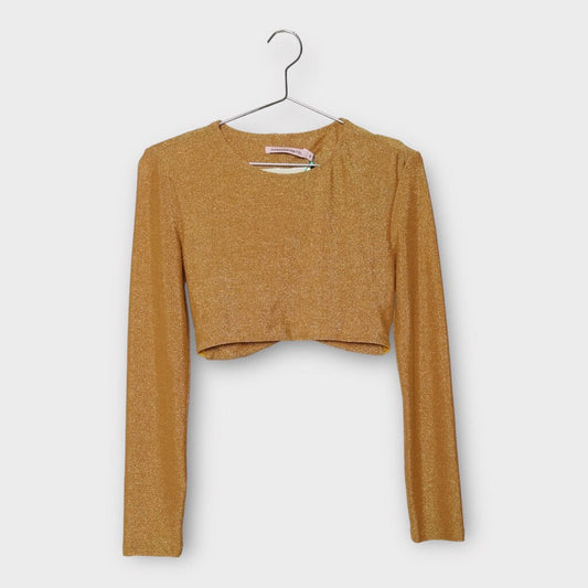 Hansen & Gretel Gold Cut Out Back Long Sleeve