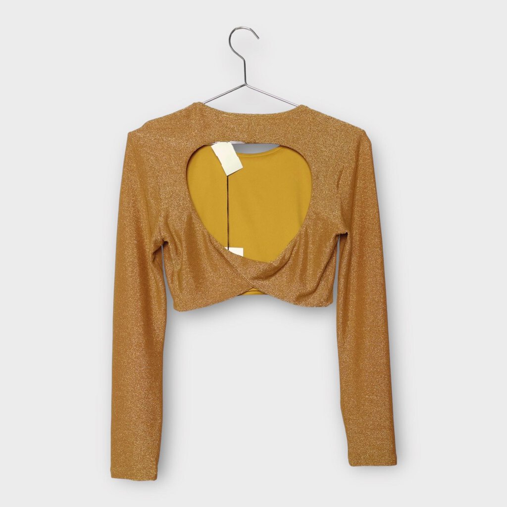 Hansen & Gretel Gold Cut Out Back Long Sleeve