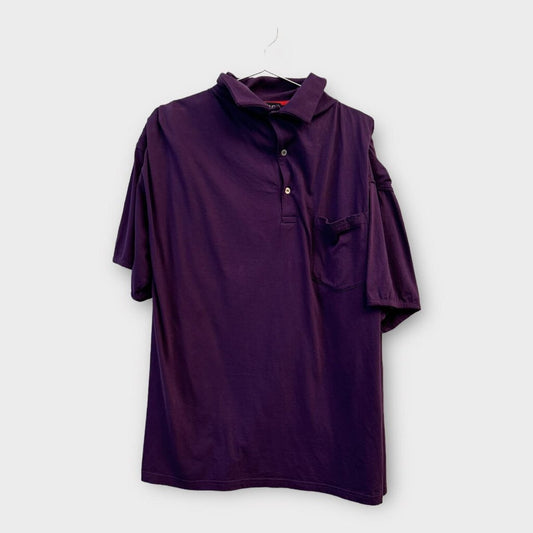 Y/PROJECT Purple Double Layered Twisted Polo