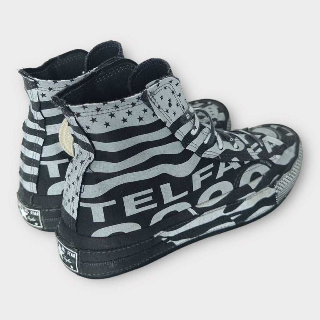 Converse x Telfar Grey Star Print High Tops