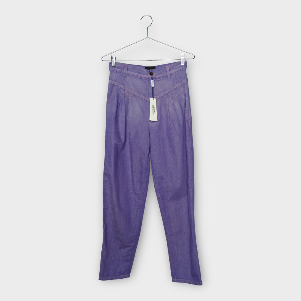 Marc Jacobs Spring 2020 Runway Purple Front Pleat Jean