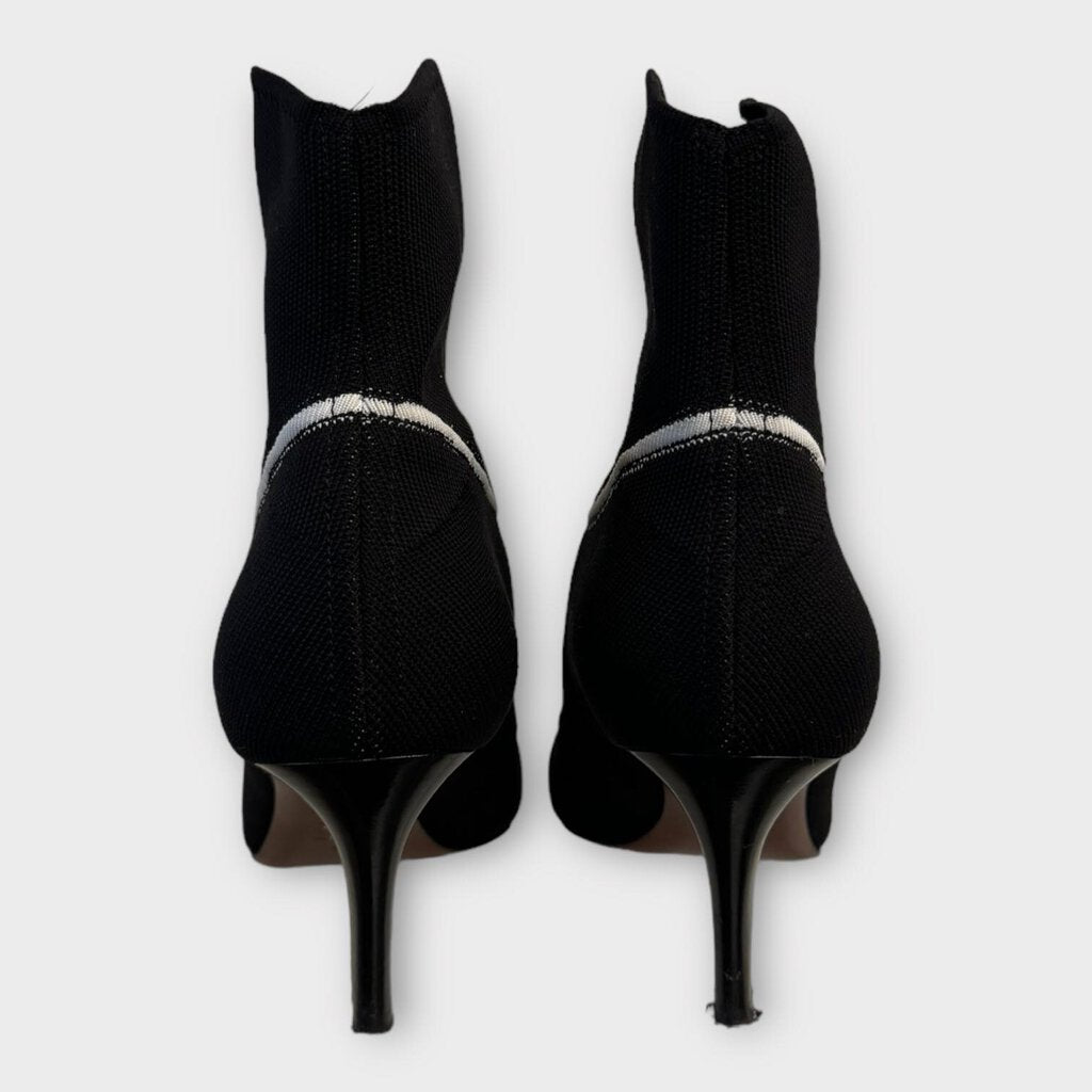 Christian Dior Black Sock Ankle Boots