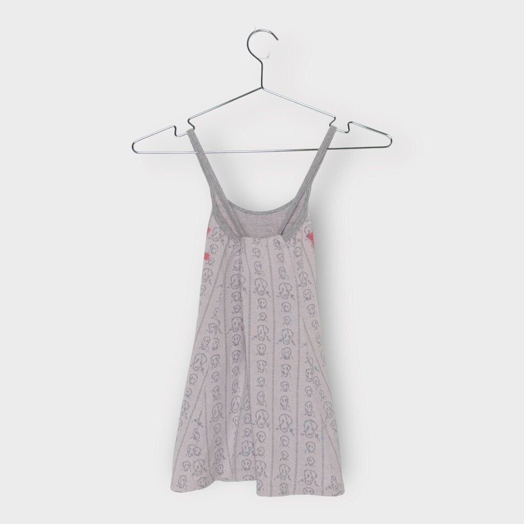 Hysteric Glamour Pink & Grey 'Heel 666' Cami