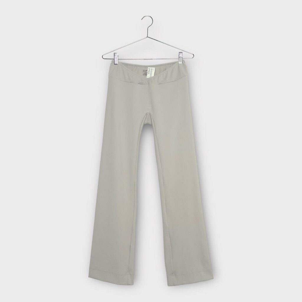 All Is A Gentle Spring Soft Grey Ponte Cross Waist Pants