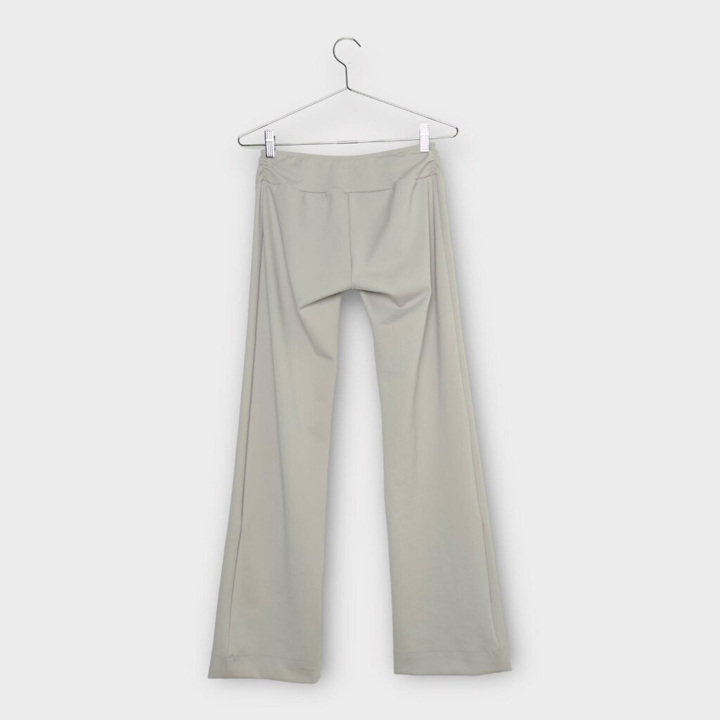 All Is A Gentle Spring Soft Grey Ponte Cross Waist Pants