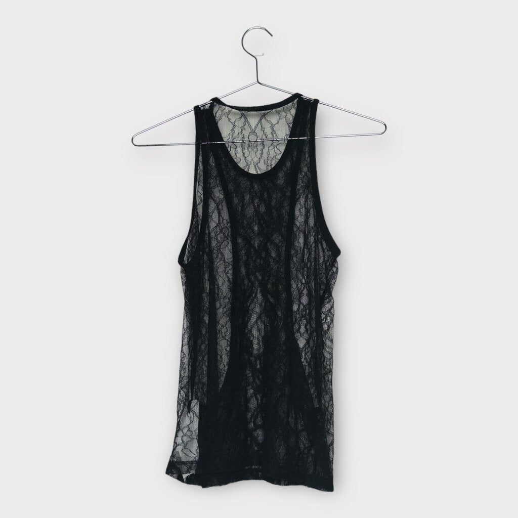 Dion Lee Black Lace Interlock Tank