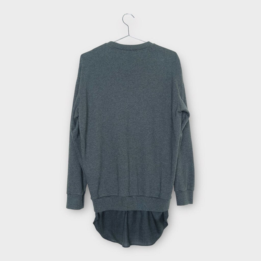 3.1 Phillip Lim Grey Layered Shirt Look Sweater