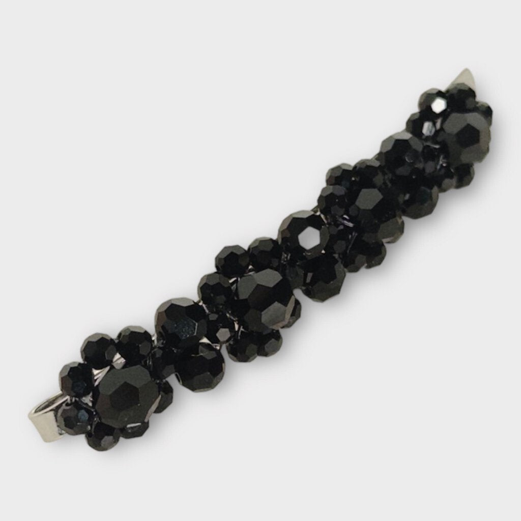 Simone Rocha Black Crystal Bead Hairclip