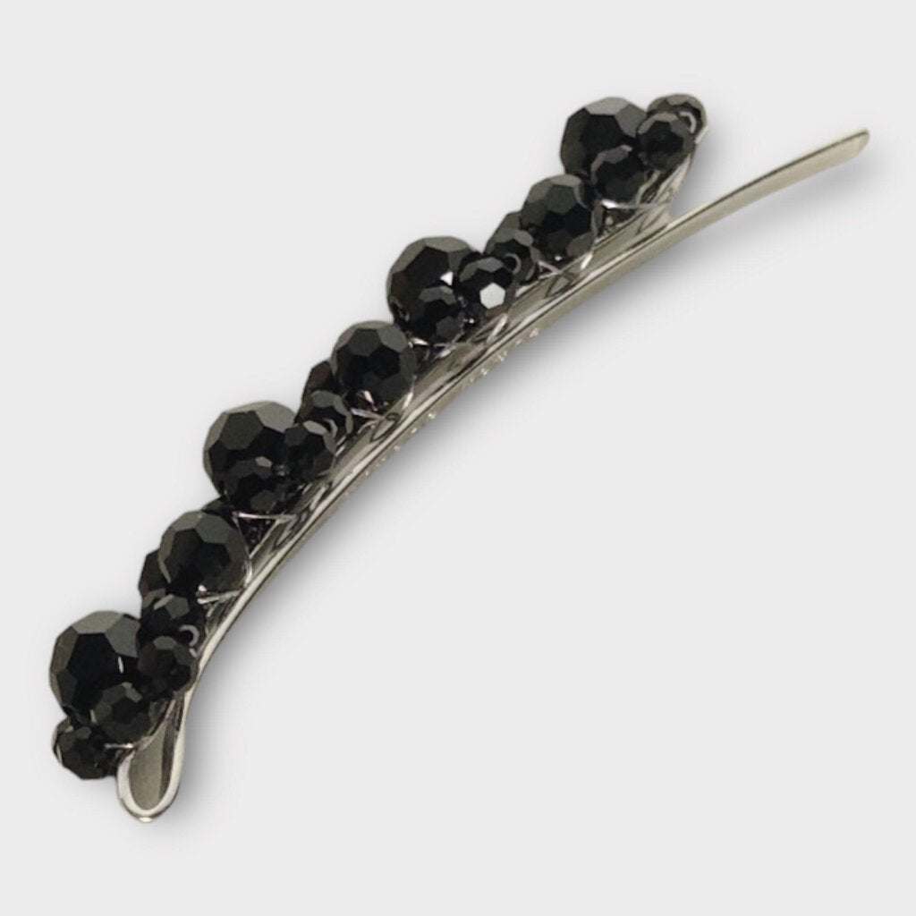 Simone Rocha Black Crystal Bead Hairclip