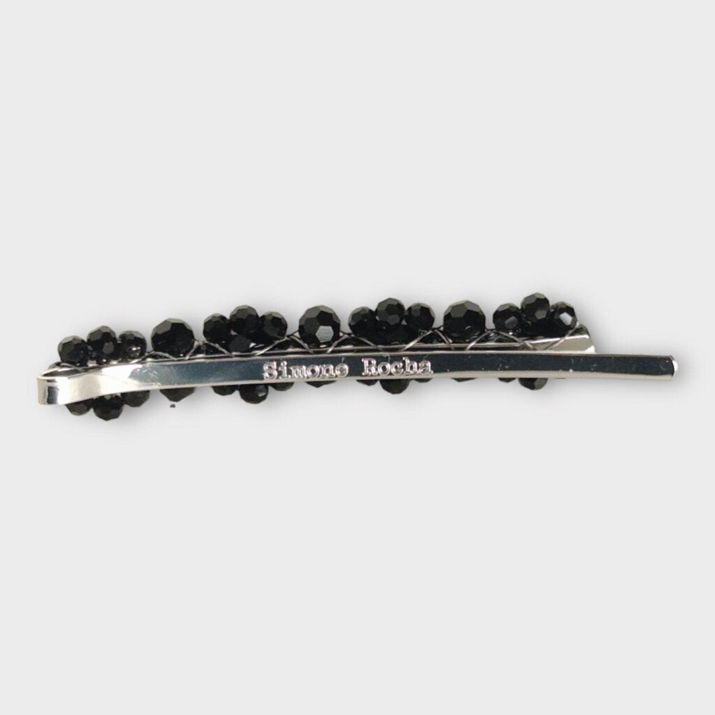 Simone Rocha Black Crystal Bead Hairclip