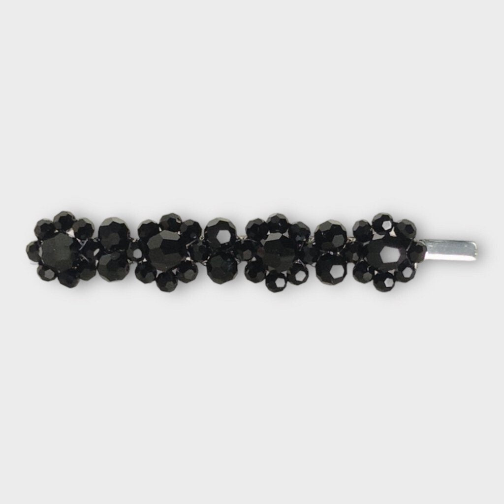 Simone Rocha Black Crystal Bead Hairclip