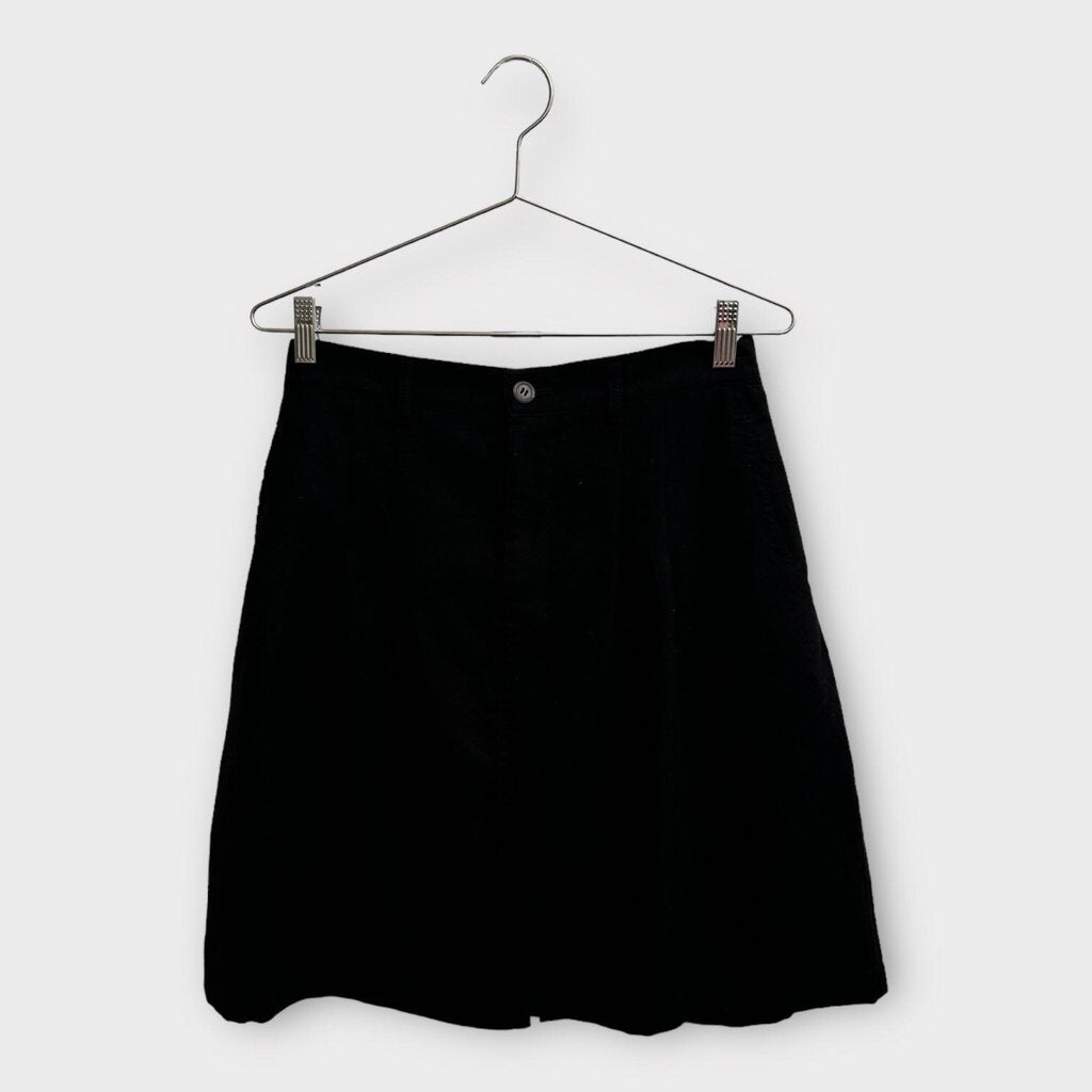 Junya Watanabe Comme Des Garcons 2012 Black Wool Buckle Skirt