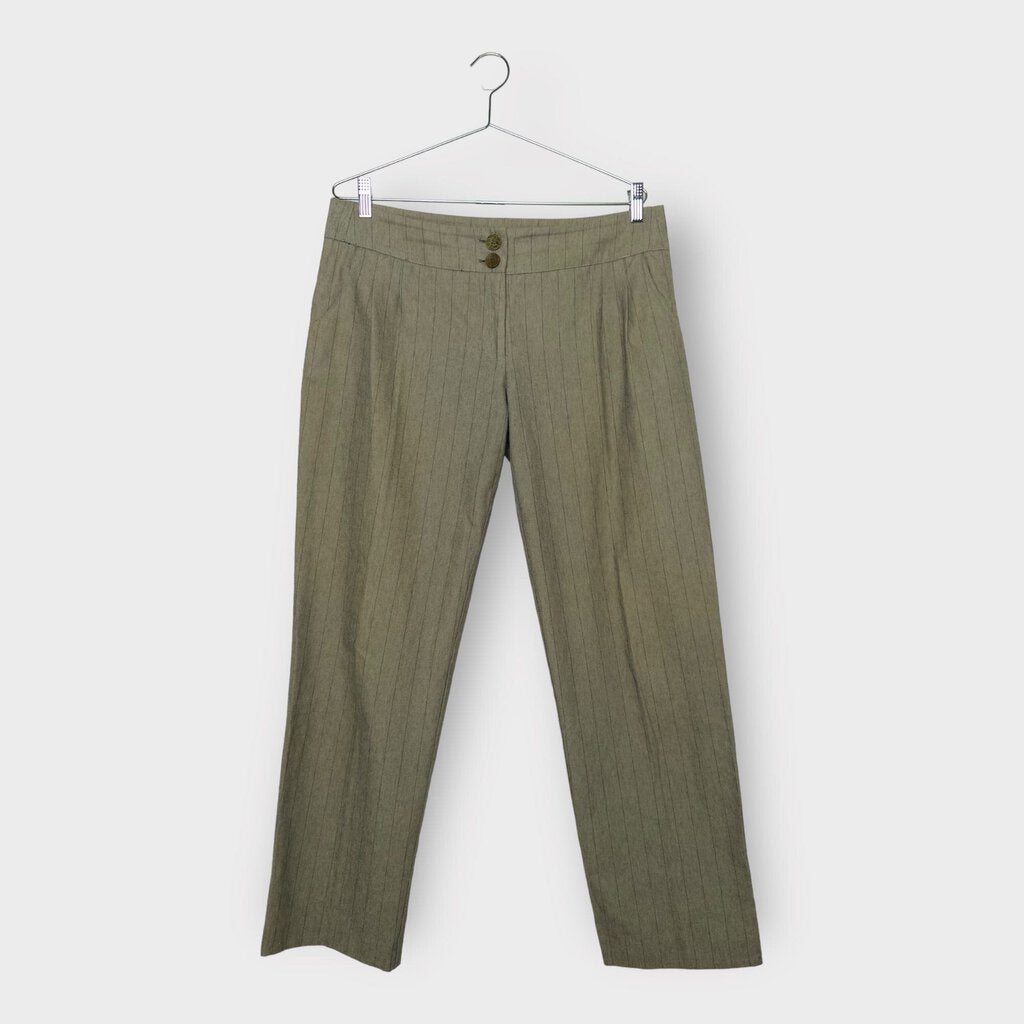 Manning Cartell Grey Pinstripe Pleat Front Pants