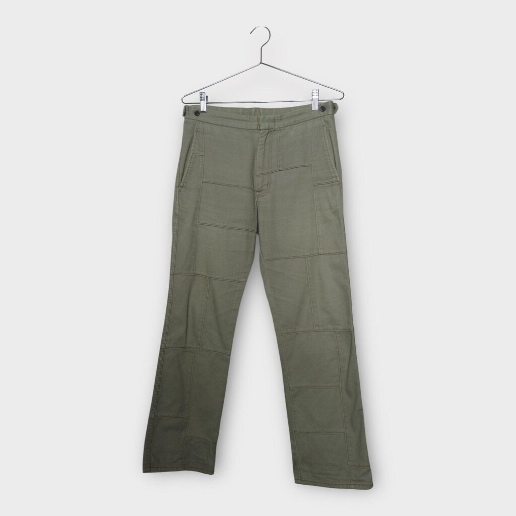 Comme Des Garçons Homme Plus 2006 Grey Denim Patchwork Straight Leg Trouser