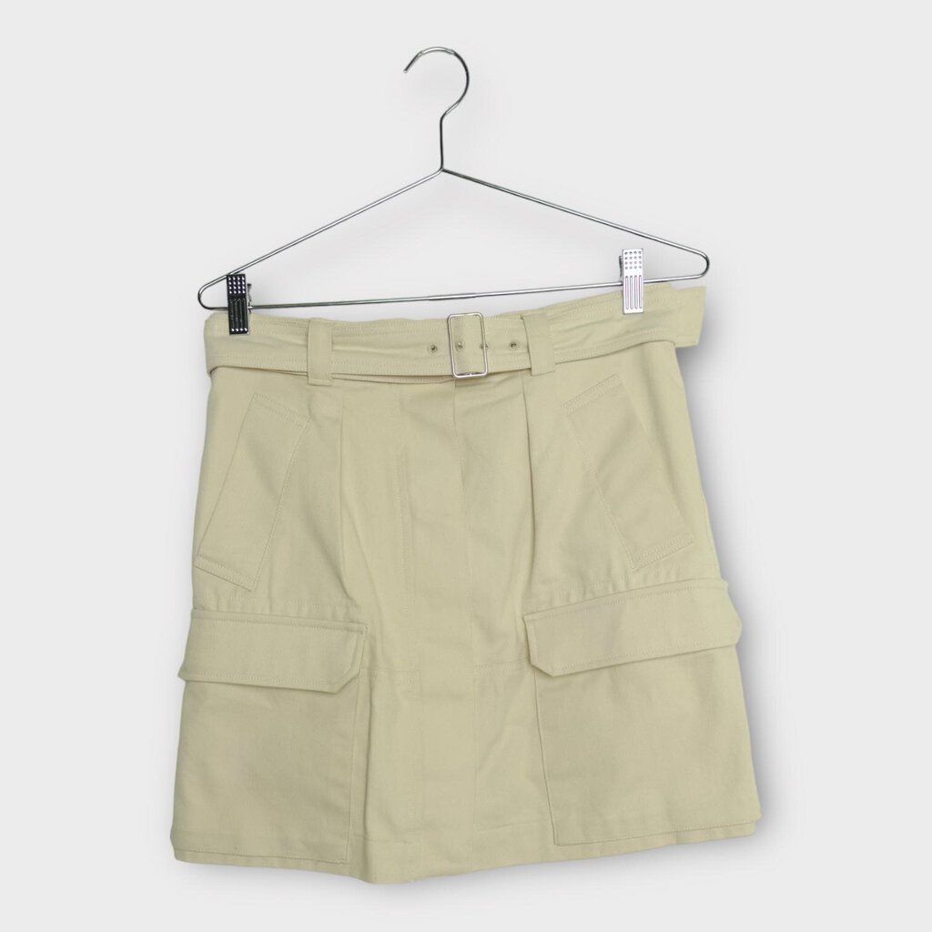 Blanca Cream Drill Pocket Skirt