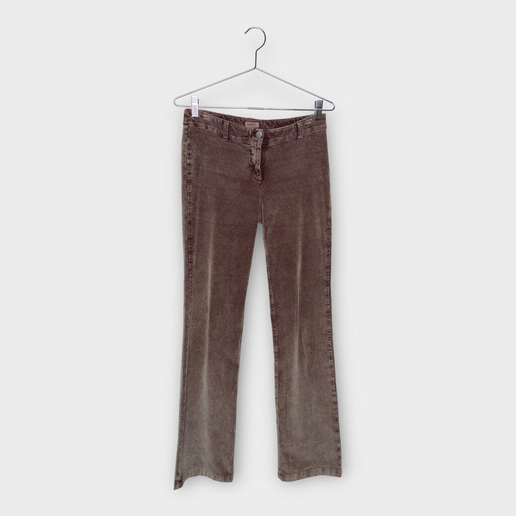 Max & Co Purple Corduroy Straight Leg Pants