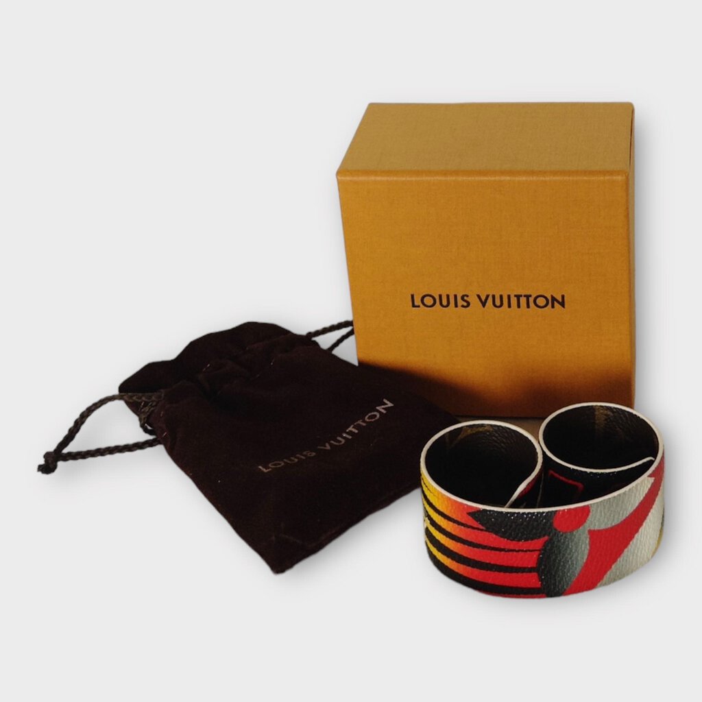 Louis Vuitton Brown & Red Speedy Slap Bracelet