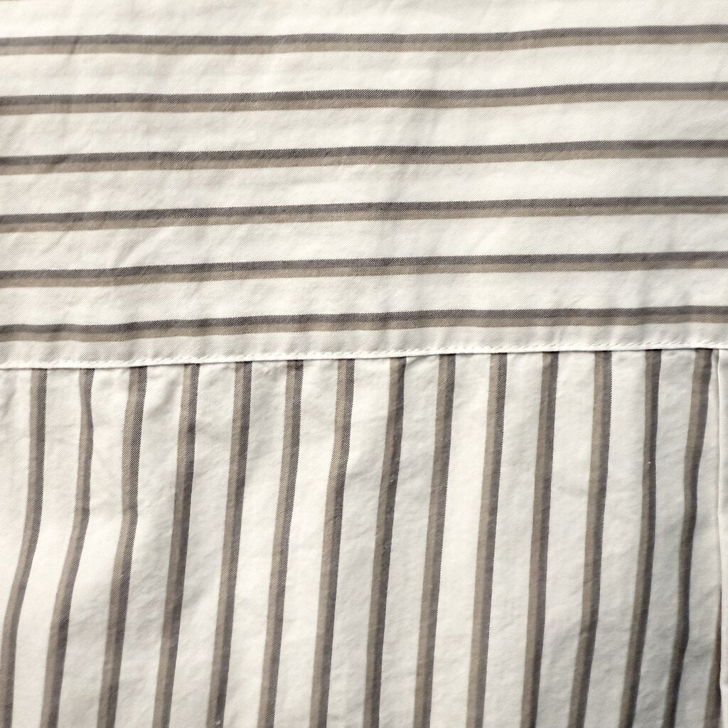 Assembly Label White & Brown Stripe Riley Long Shirt