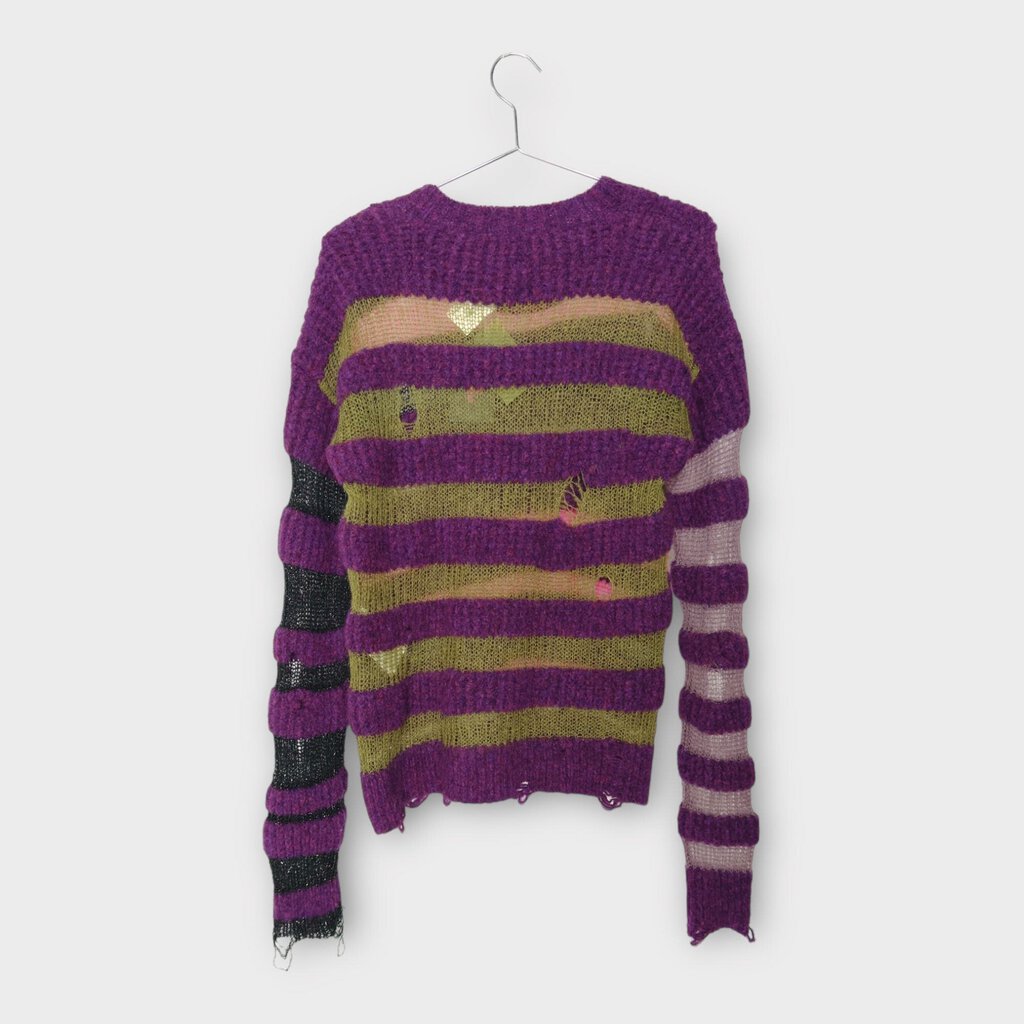 Heaven by Marc Jacobs Purple Bumpy Stripe Sweater