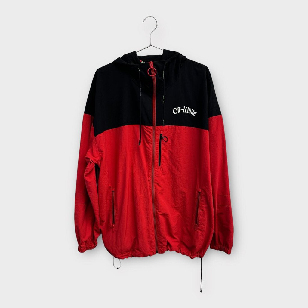 Off-White Black & Red Impressionism Windbreaker Jacket