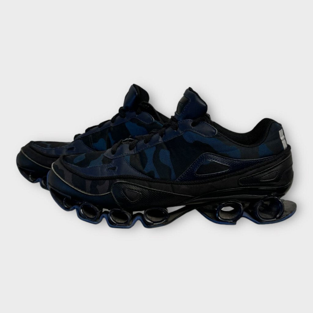 Raf Simons X Adidas Blue Camo Bounce Sneakers