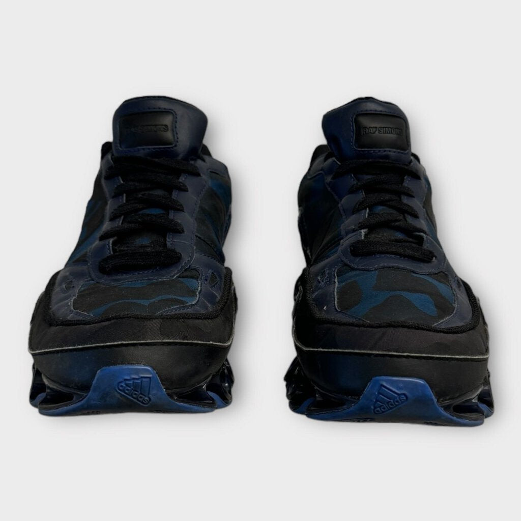 Raf Simons X Adidas Blue Camo Bounce Sneakers