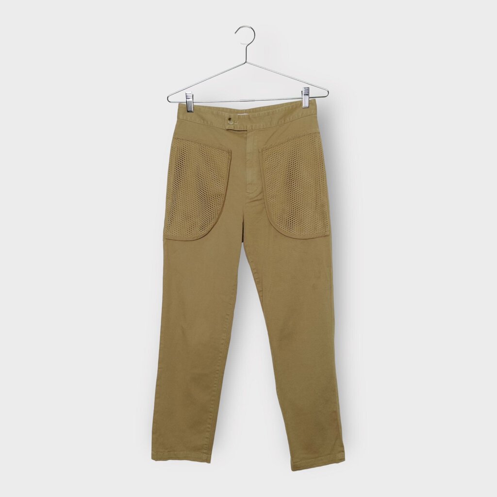 Tsumori Chisato Brown Perforated Pocket Taper Pants