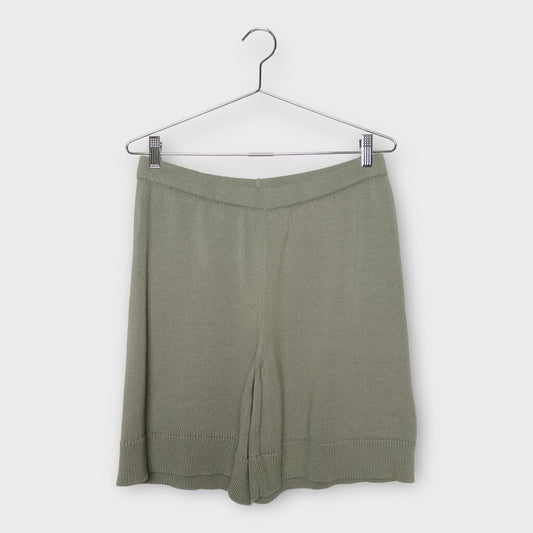 James Street Co Grey Cotton Knit Shorts