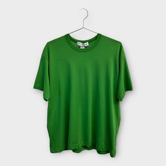 Comme Des Garcons Shirt Green Logo Tee