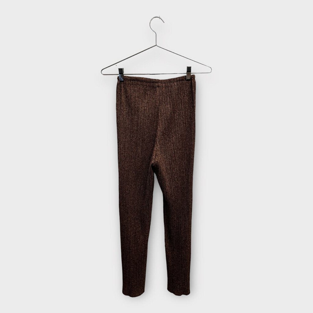 Pleats Please Brown Digi Print Perma Pleat Pant