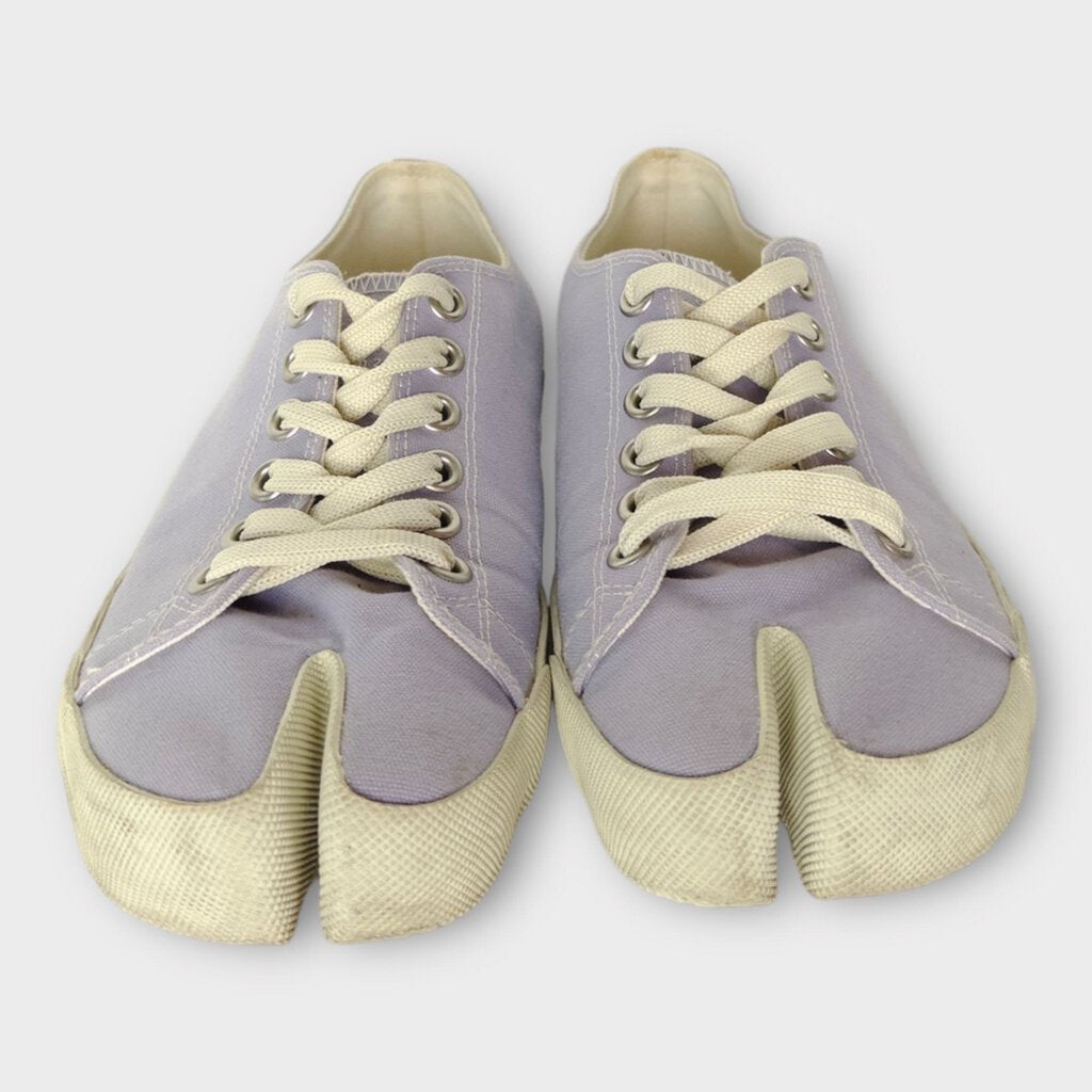 Maison Margiela Purple Canvas Tabi Sneakers