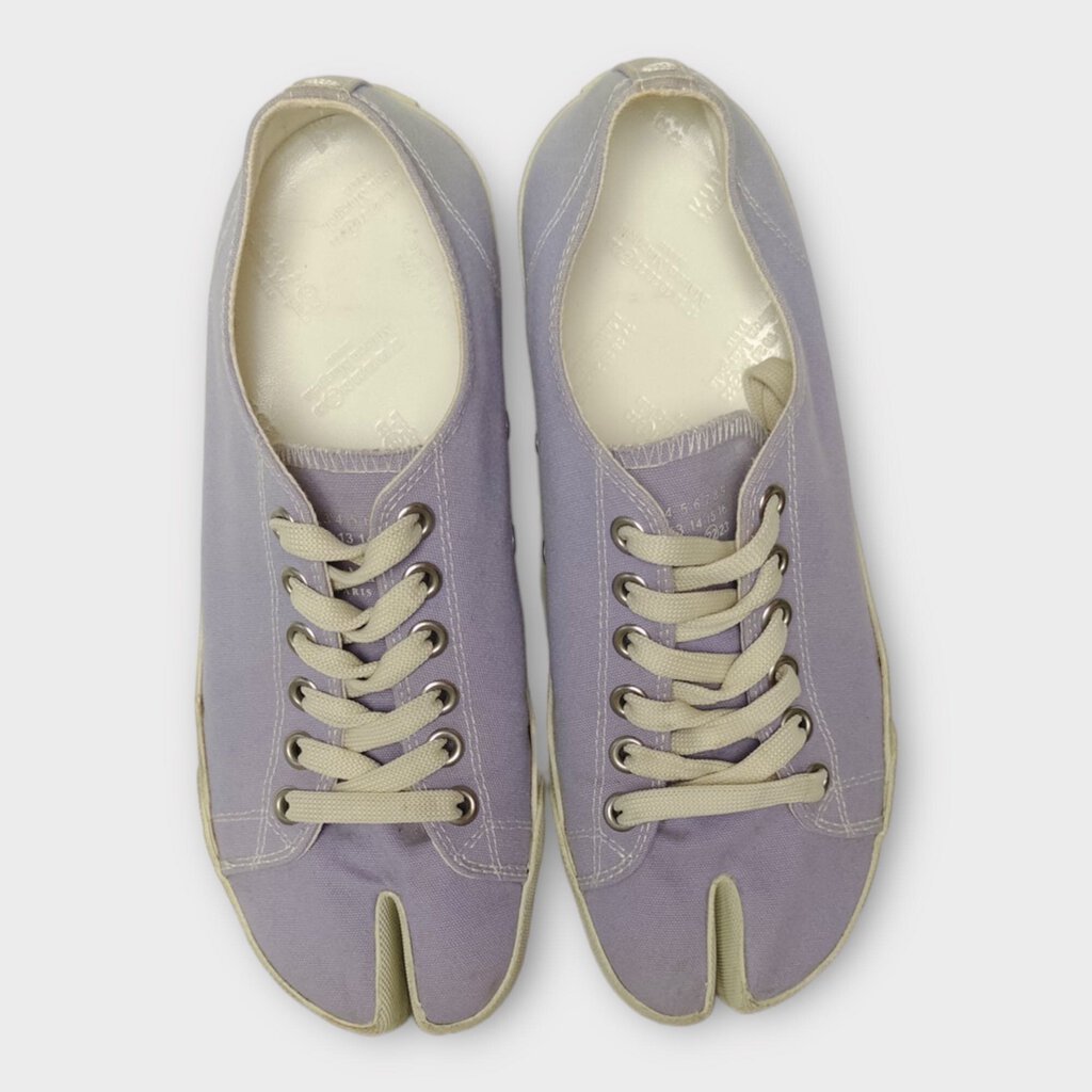 Maison Margiela Purple Canvas Tabi Sneakers