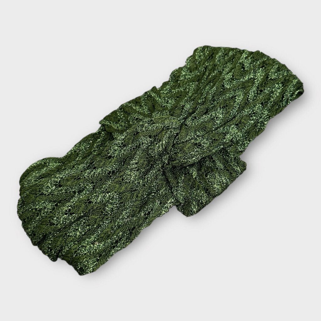 Missoni Green Lurex Knit Headband