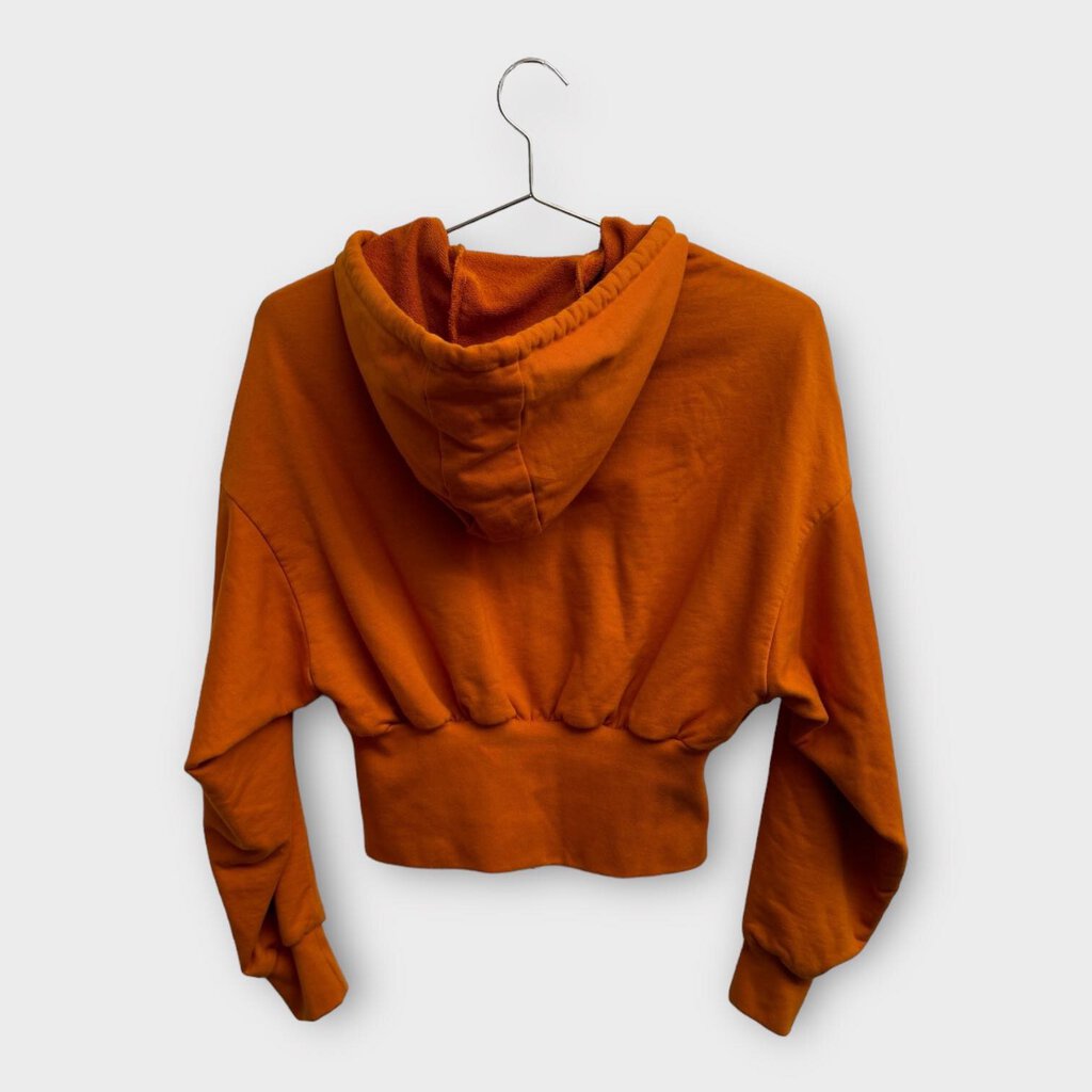 Karla Laidlaw Orange Cropped Circus Hoodie