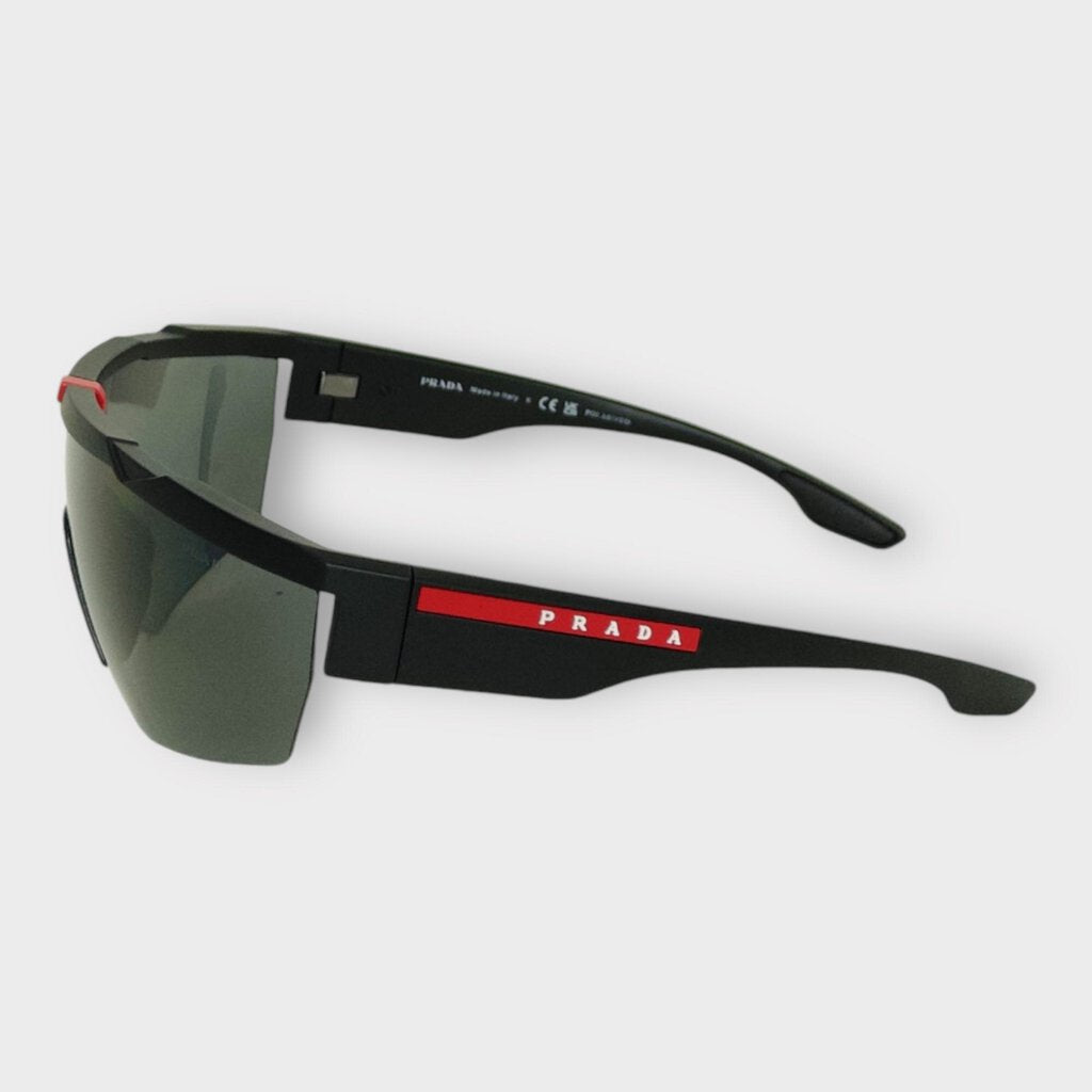 Black & Red Wrap Linea Rossa Sunglasses