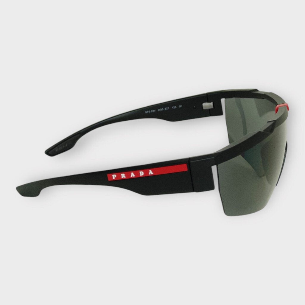 Black & Red Wrap Linea Rossa Sunglasses