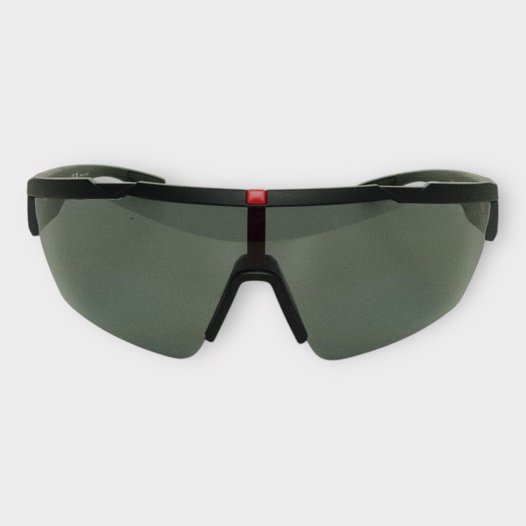 Prada Black & Red Wrap Linea Rossa Sunglasses