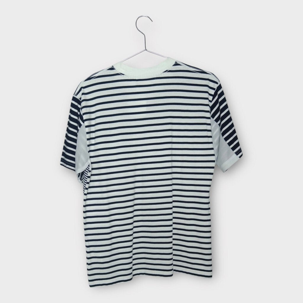 Comme Des Garçons x Ganryu Navy & White Stripe Panelled Tee