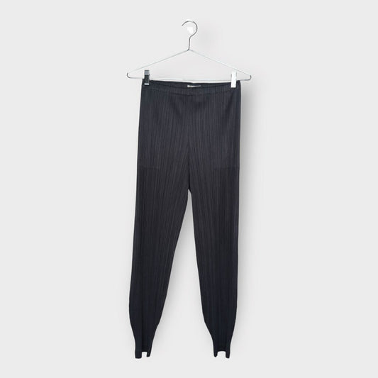 Issey Miyake Pleats Please Grey Slim Perma-Pleat Pants