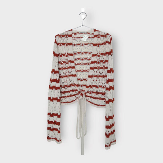 Our Legacy Beige & Orange Stripe Knit Wrap